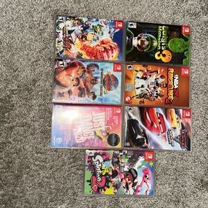 7 Nintendo switch games (bundle)